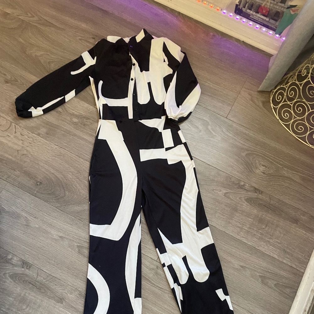 Black and White Jumpsuit